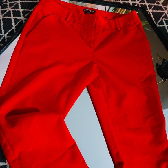 EXPRESS COLUMNIST PANTSUITS ,COLOR RED ,SIZE 6R (PREOWNED) - Picture 5 of 6